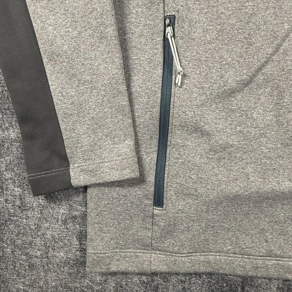 The North Face Canyonlands Fleece Jacket XL Men Gray Hooded Gorpcore Orange trim